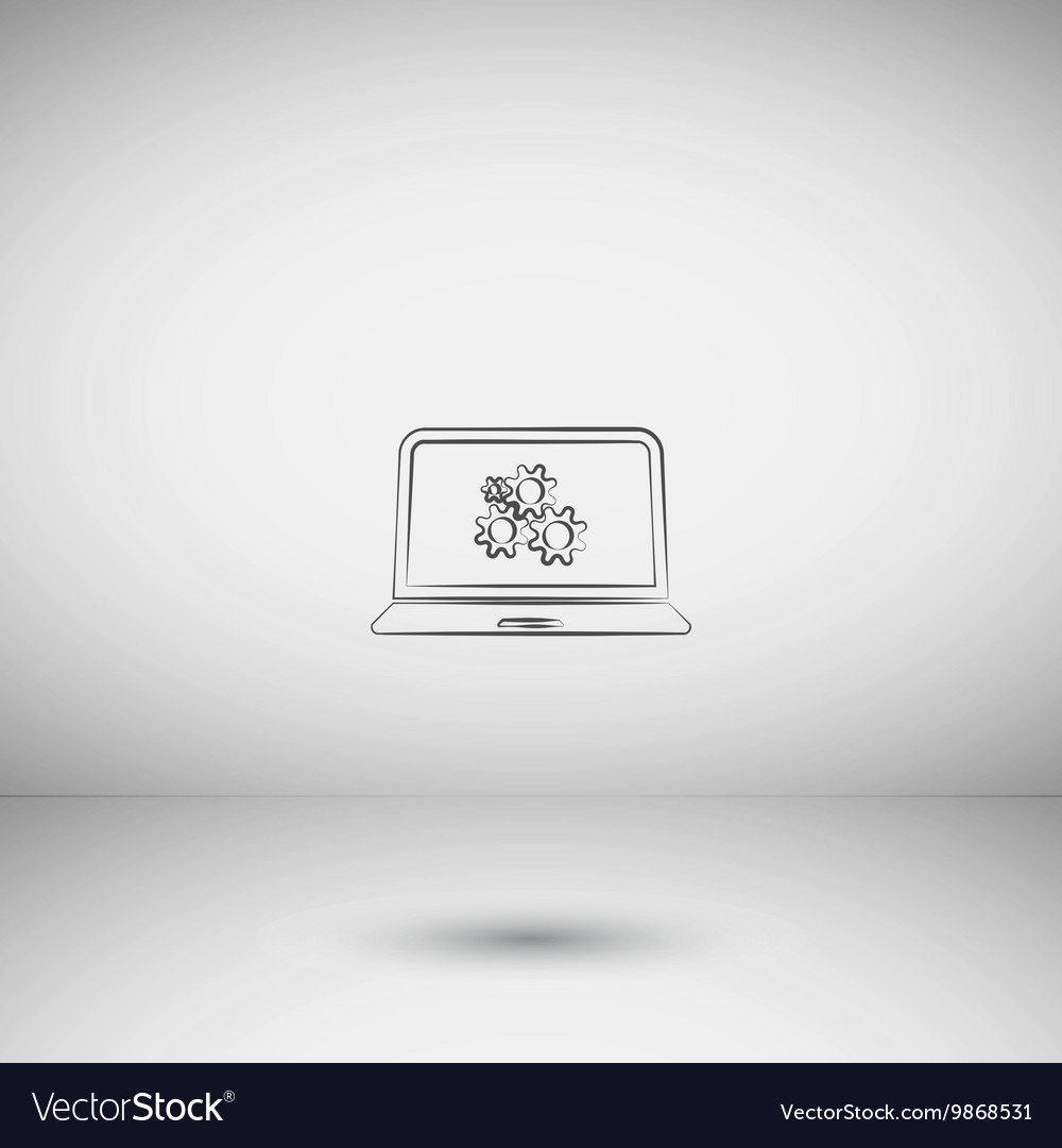 Setting parameters laptop icon