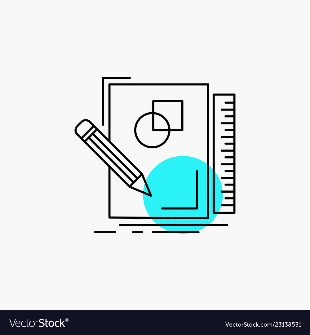 Sketch sketching design draw geometry line icon vector image Sketch sketching design draw geometry line icon