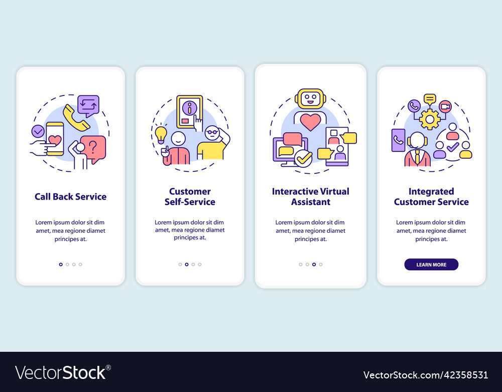 Types of customer service onboarding mobile app