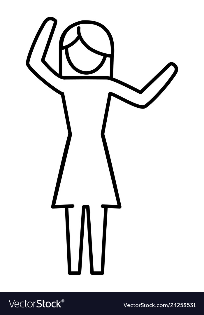 Woman pictograph cartoon Royalty Free Vector Image