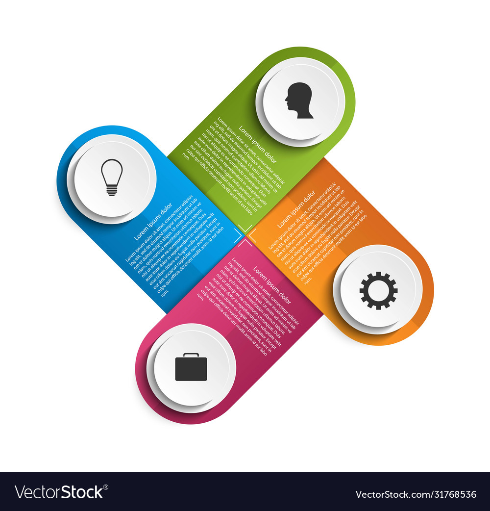 Abstract options infographics template