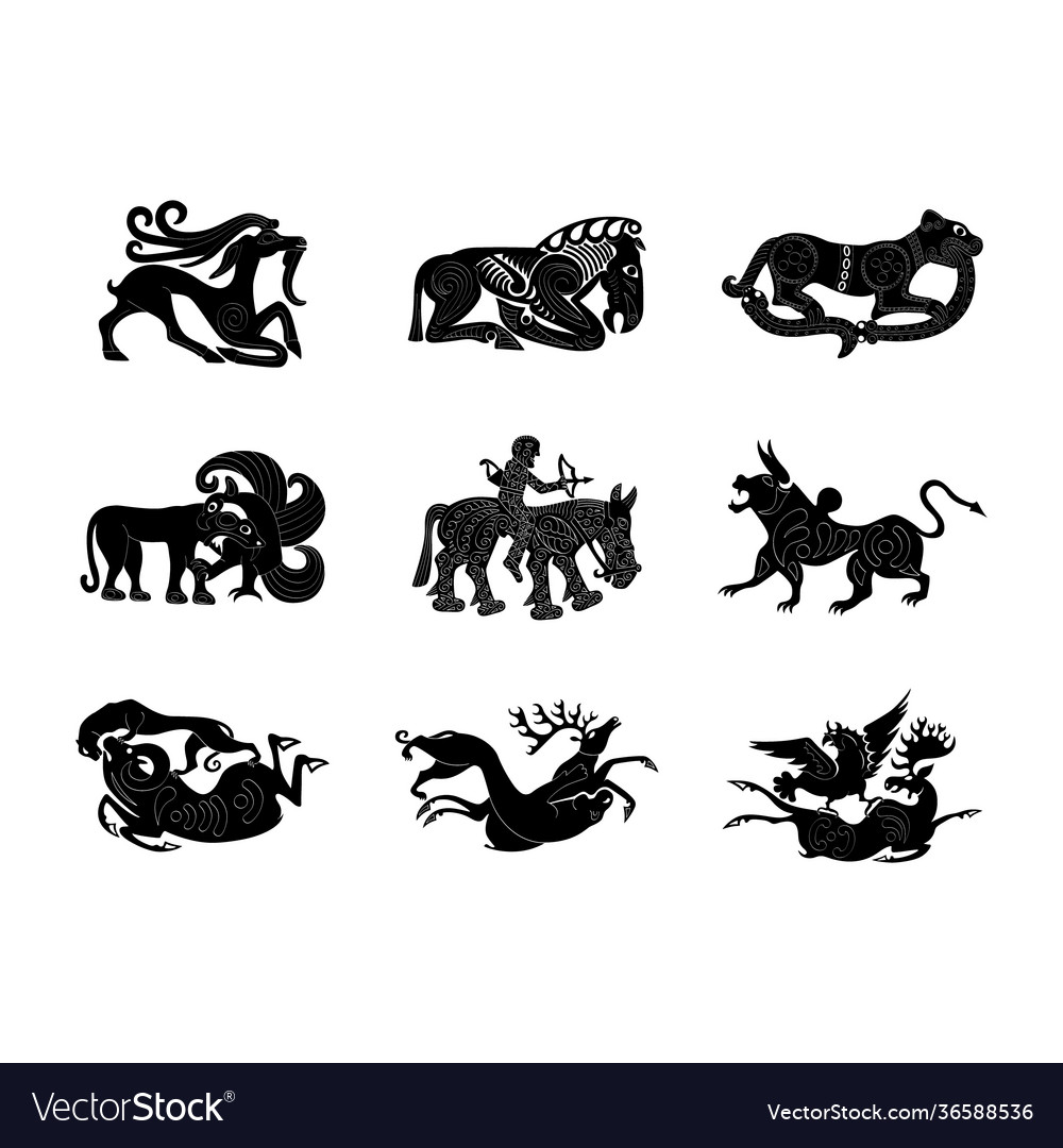 Ancient Scythian Icon Set