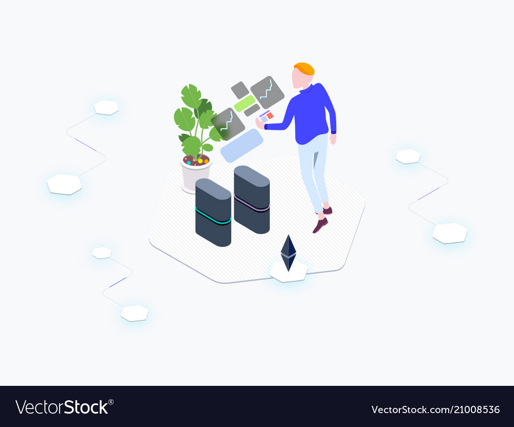 Ar blockchain platform isometric
