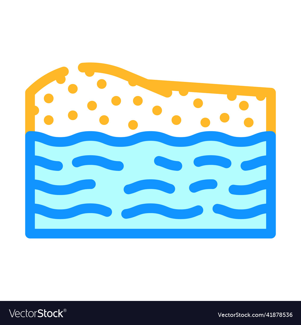 Beach summer vacation color icon vector image Beach summer vacation color icon