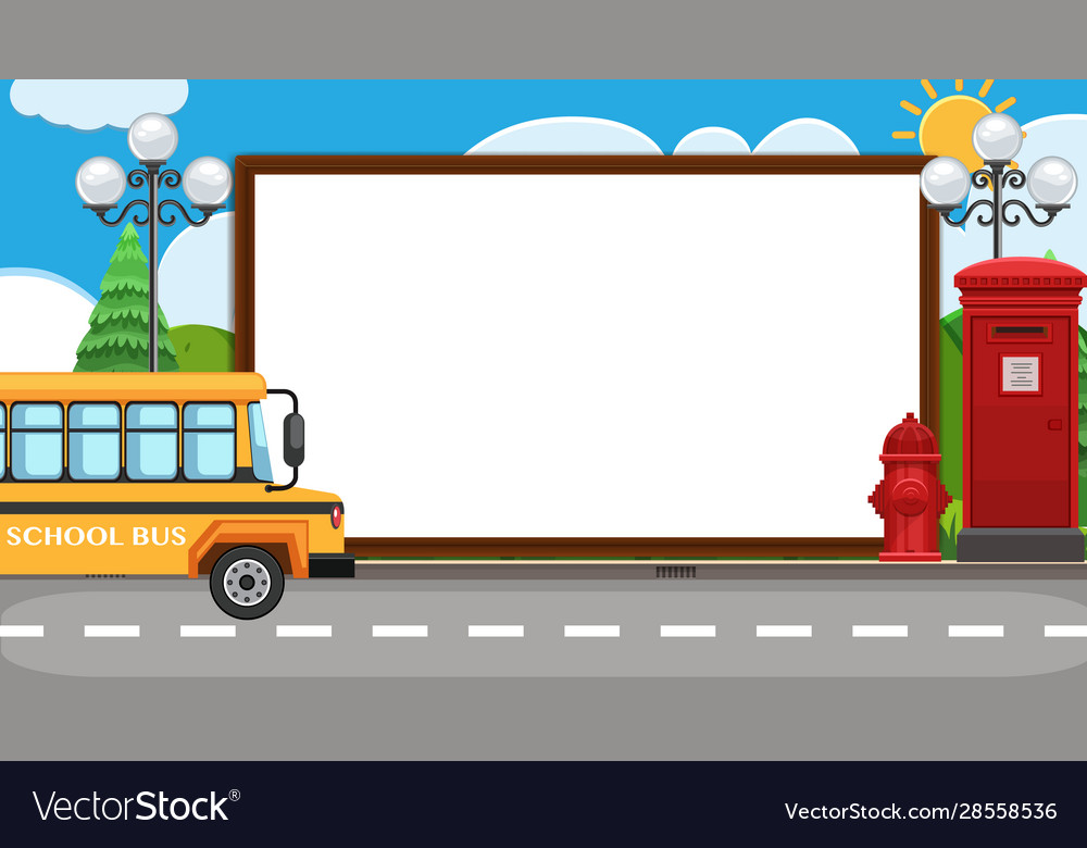 School Bus Page Border