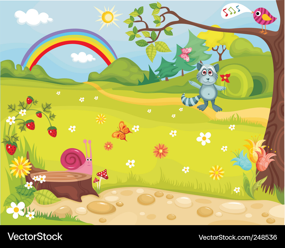Forest Royalty Free Vector Image - VectorStock