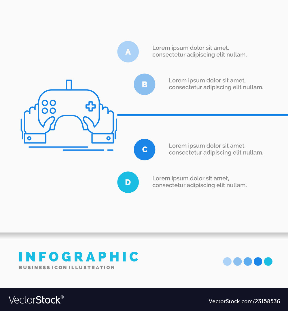 Game gaming mobile entertainment app infographics