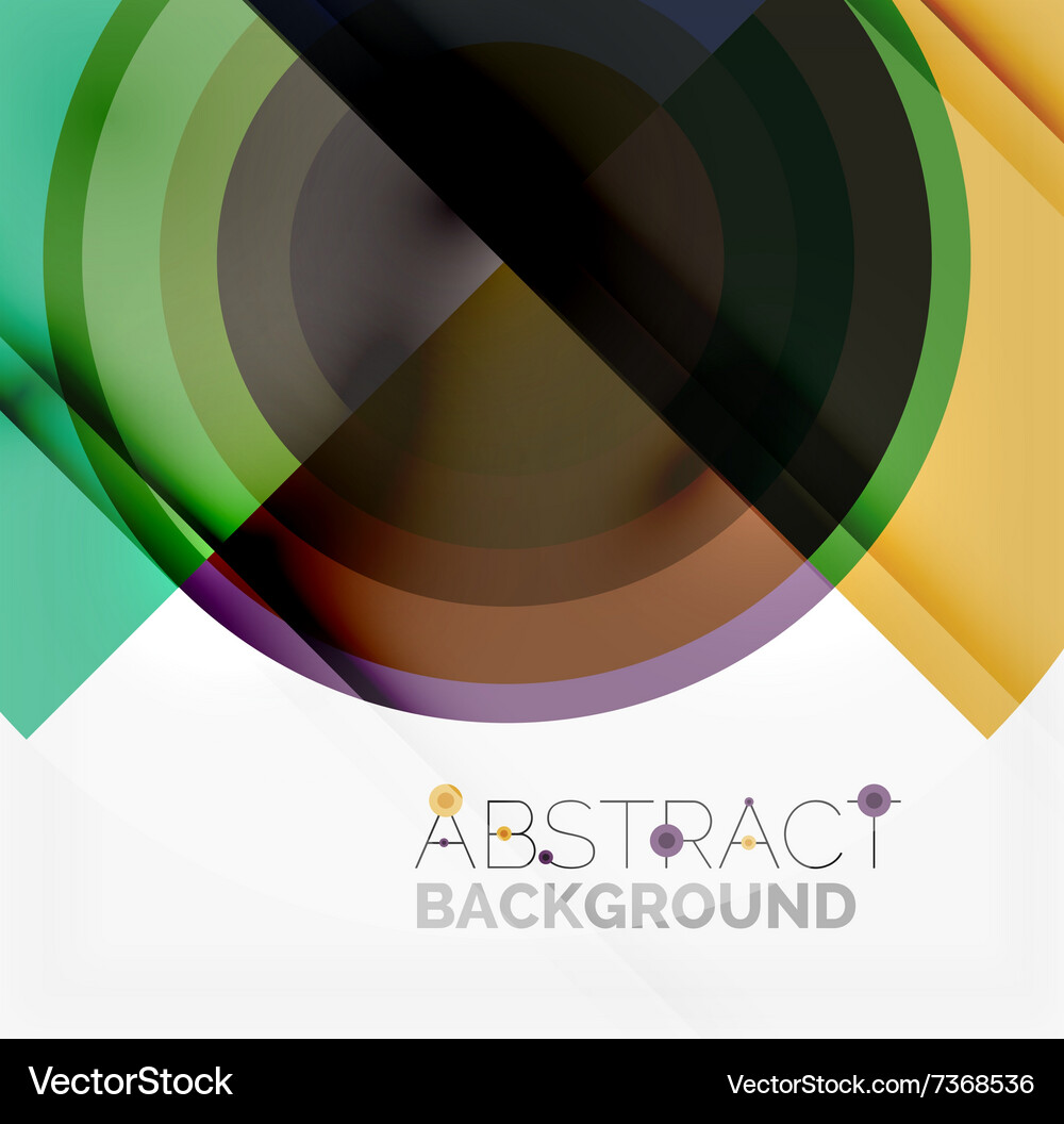 Geometric design abstract background - circles Vector Image