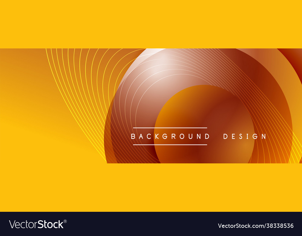 Gradient circles with shadows techno vector image Gradient circles with shadows techno