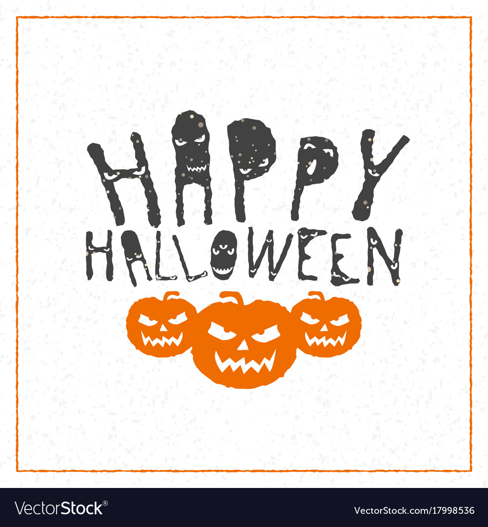 Happy halloween Grußkarte Typografie Design