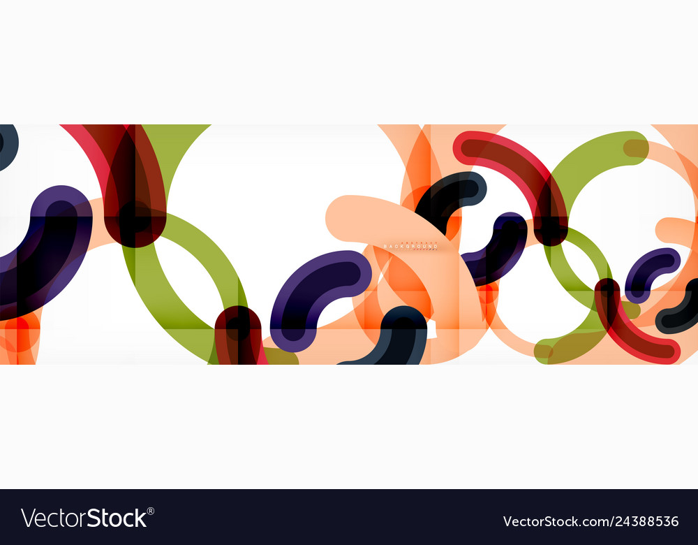 Linear design circle background Vector Image Linear design circle background