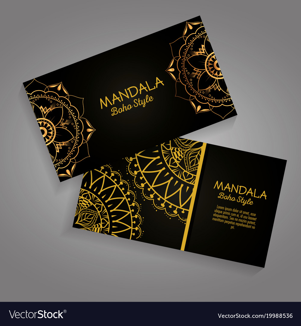 Mandala gold boho style Flyer