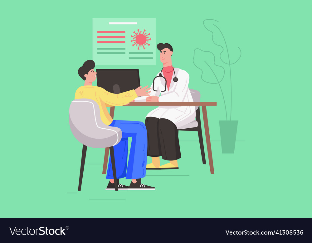 Medical clinic and healthcare service flat concept