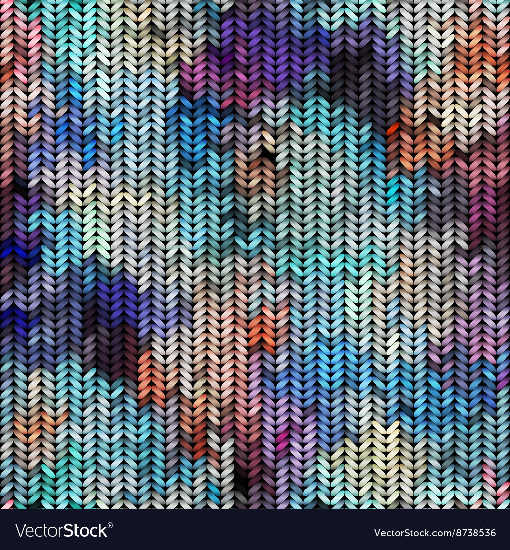Multicolor knitted pattern