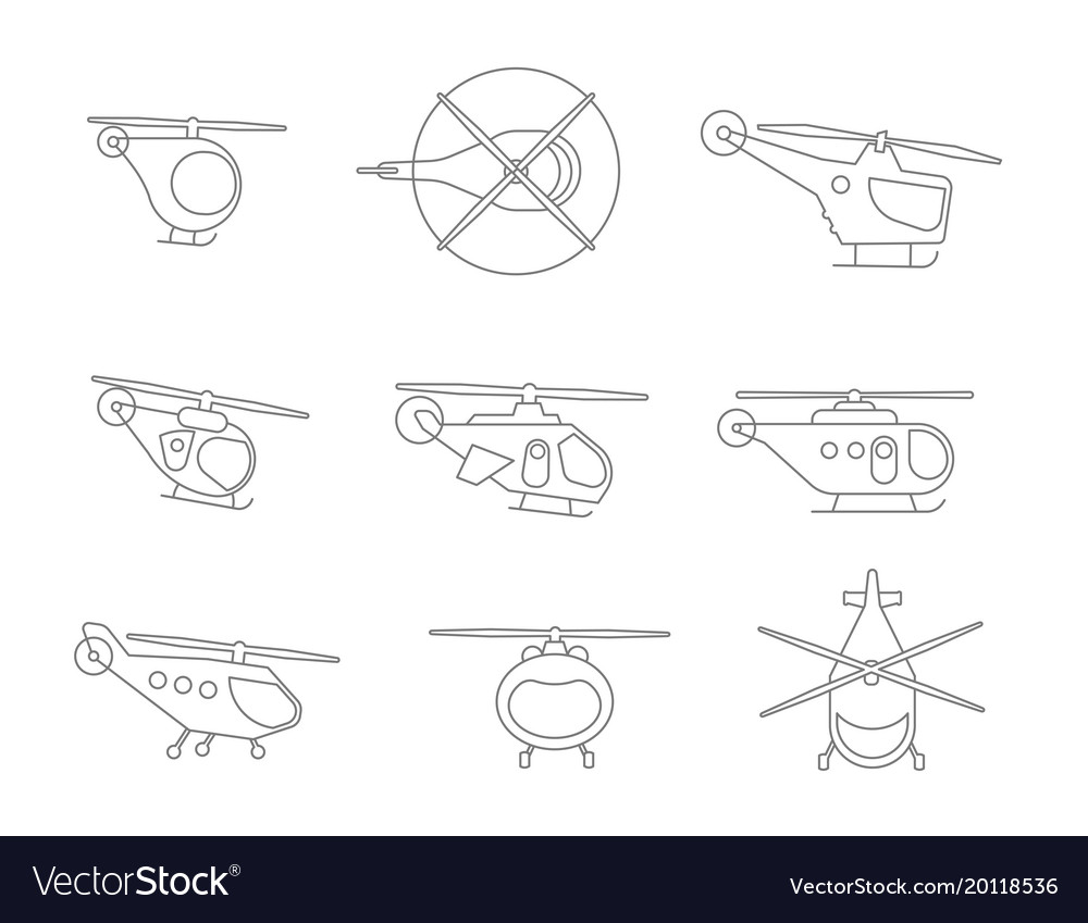 Nice set of line helicopters for your design