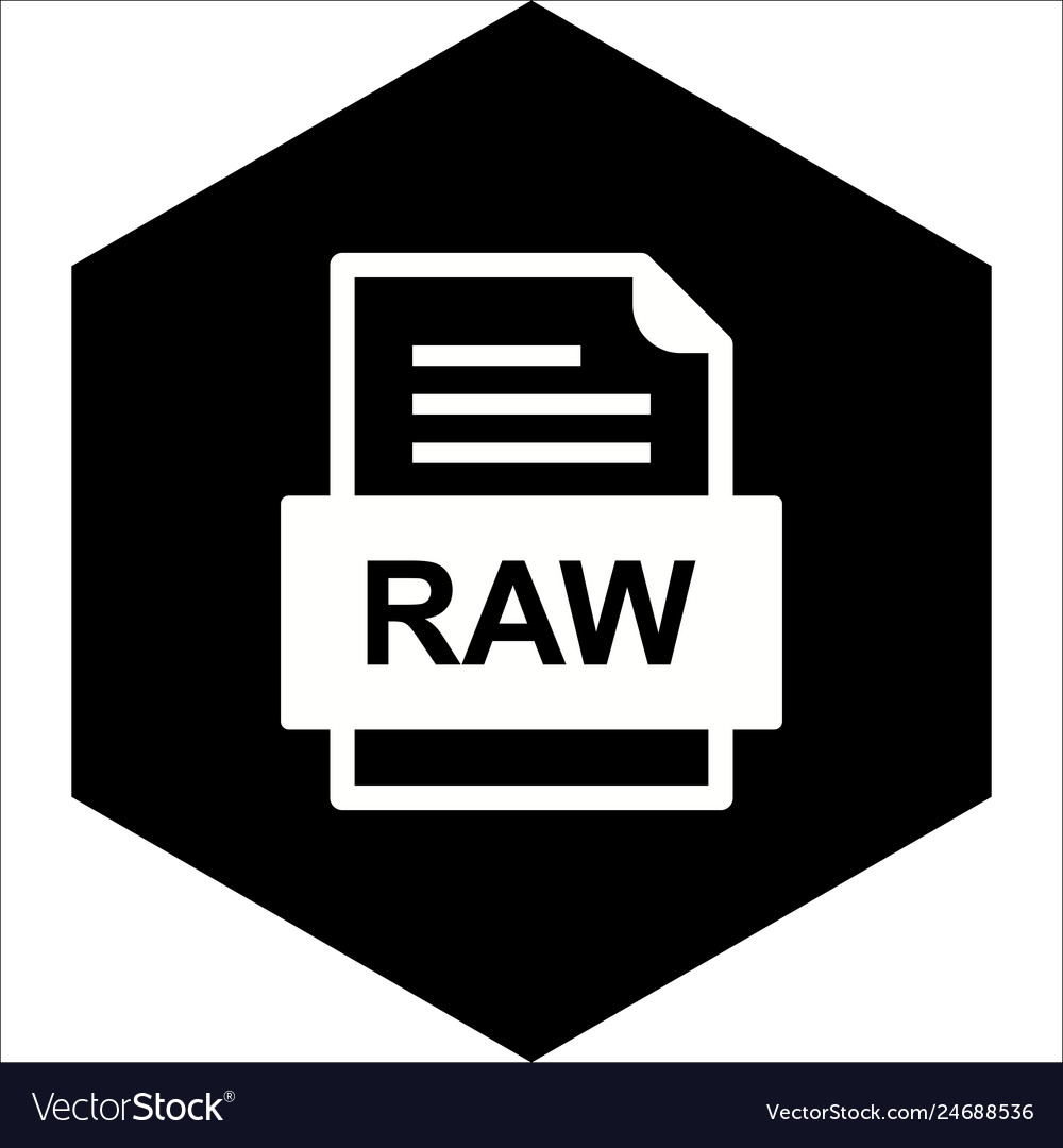 Raw file document icon