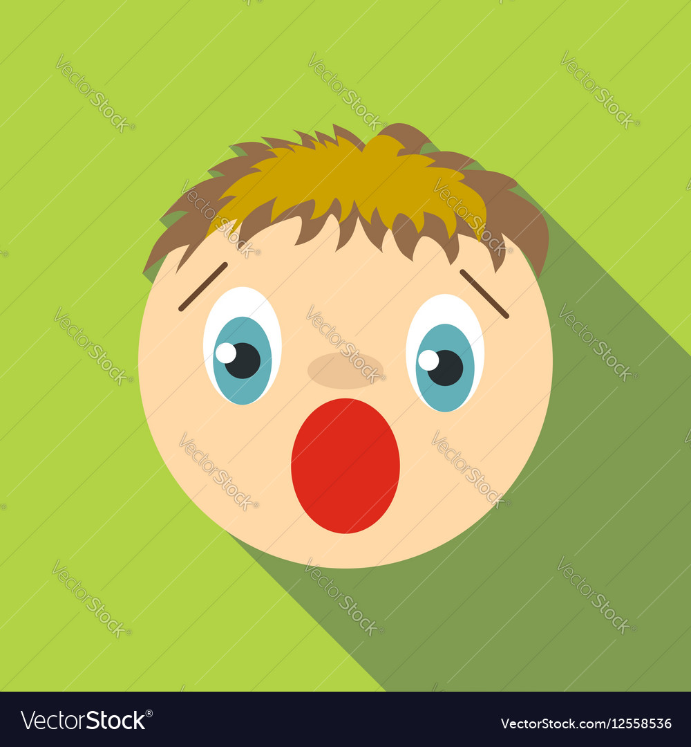 Scared cartoon face Royalty Free Vector Image - VectorStock