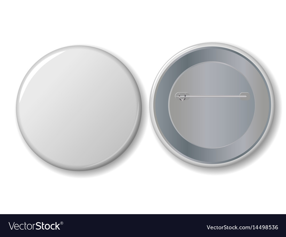 White badge with place for your text