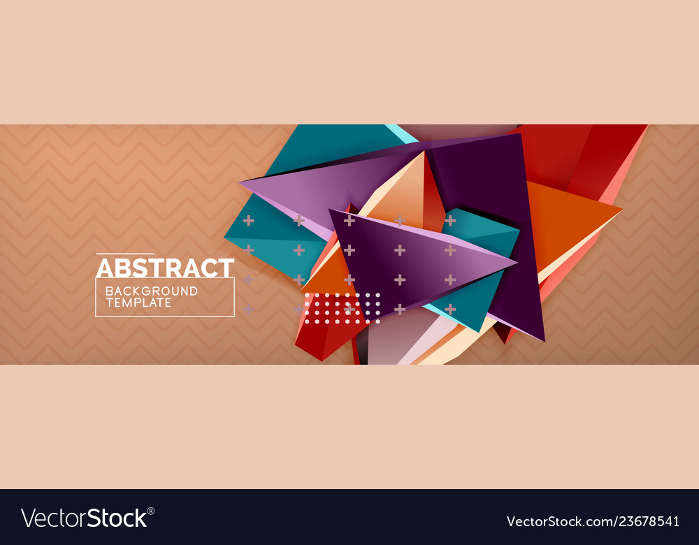 3d triangular shapes abstract background vector image 3d triangular shapes abstract background