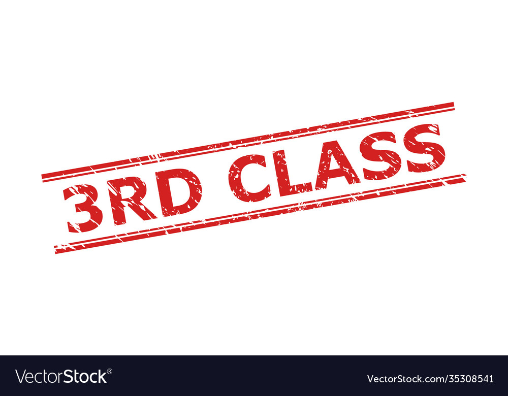 3rd class stamp with unclean style and double