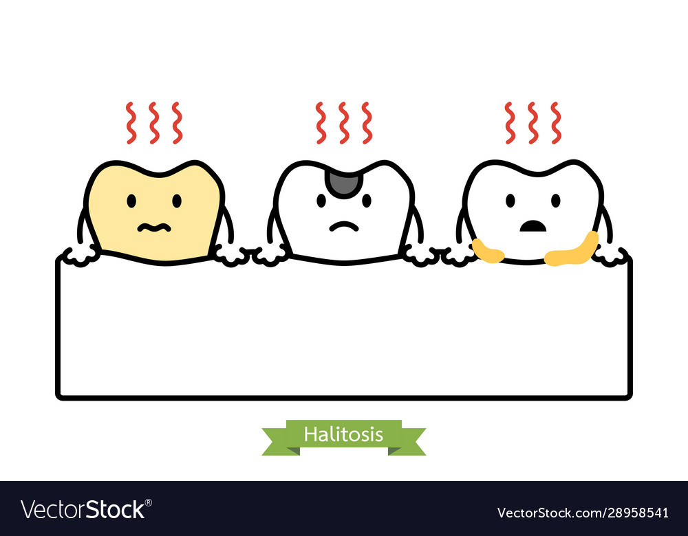 Bad Breath Dental Cartoon