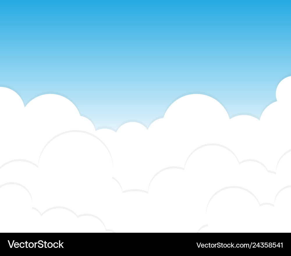 Cloud on blue sky background Royalty Free Vector Image