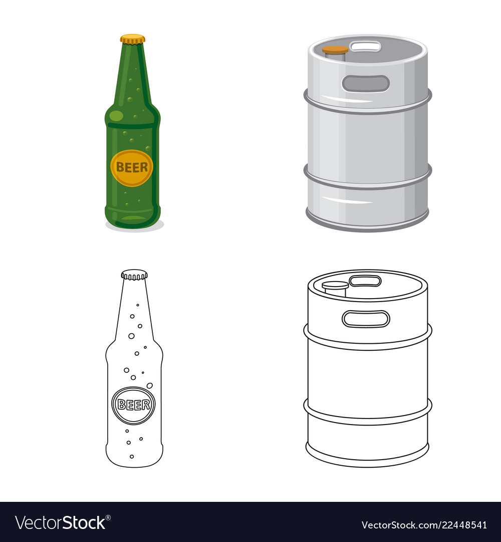 Isolated object of pub and bar logo collection