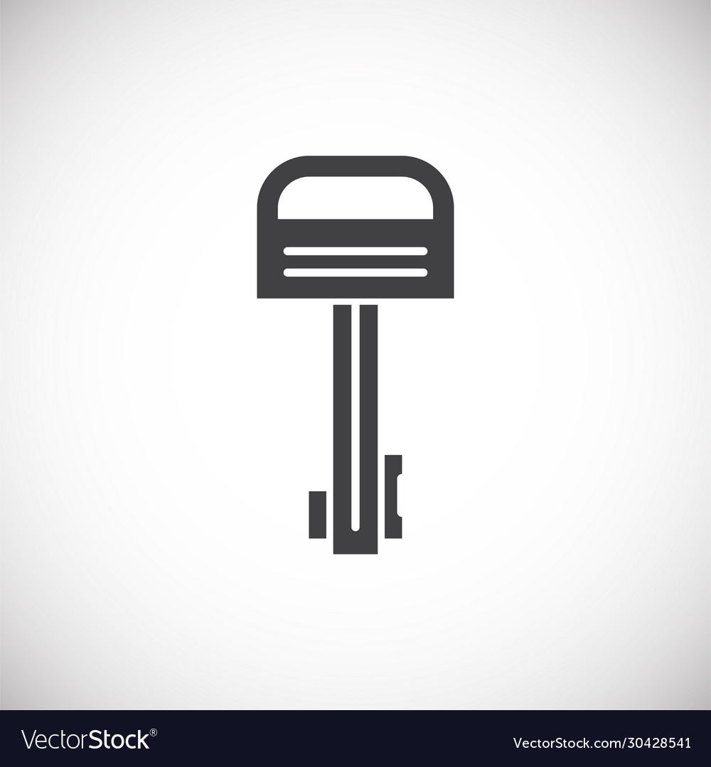 Key icon on background for graphic and web design vector image Key icon on background for graphic and web design