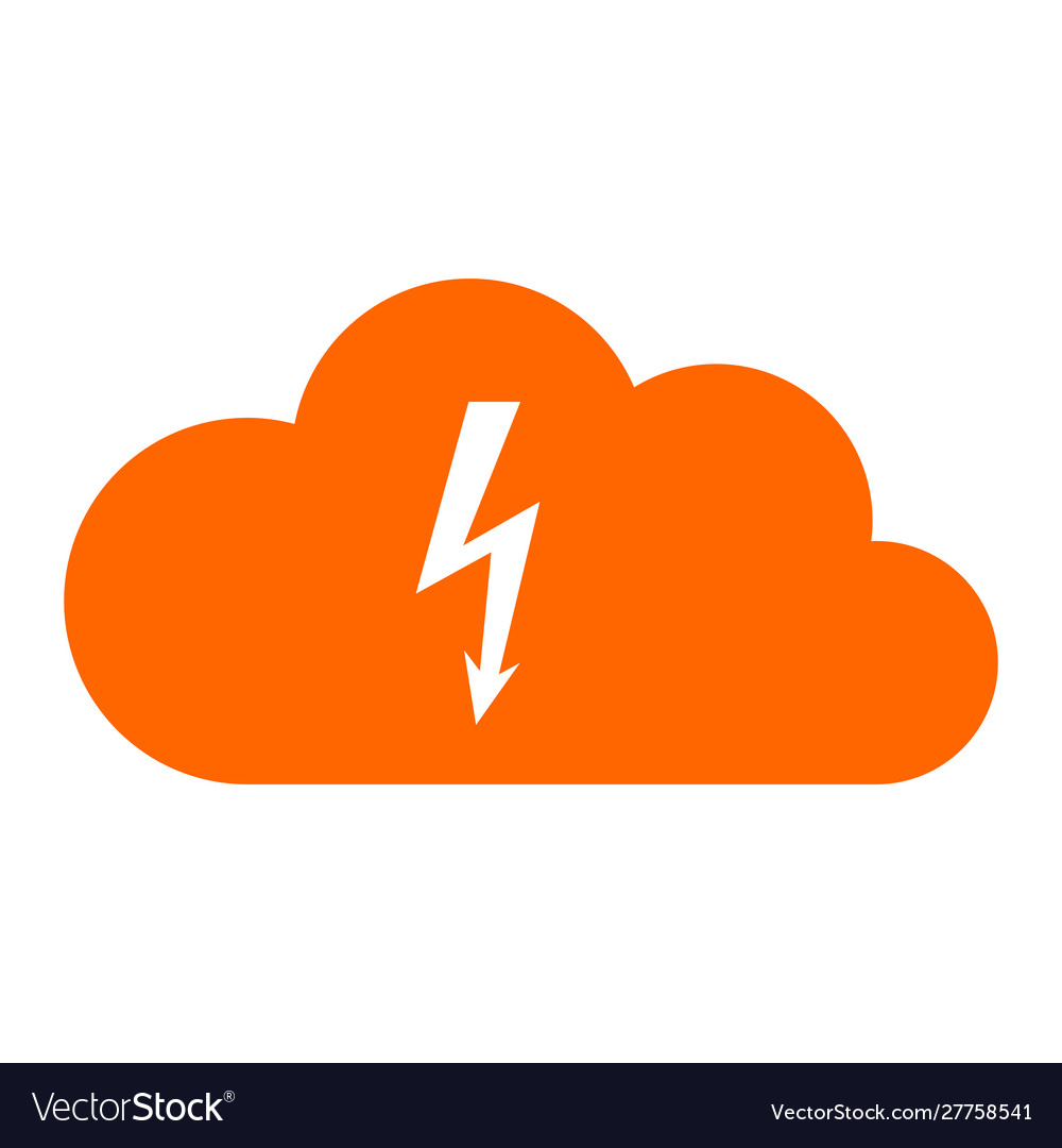Lightning and cloud