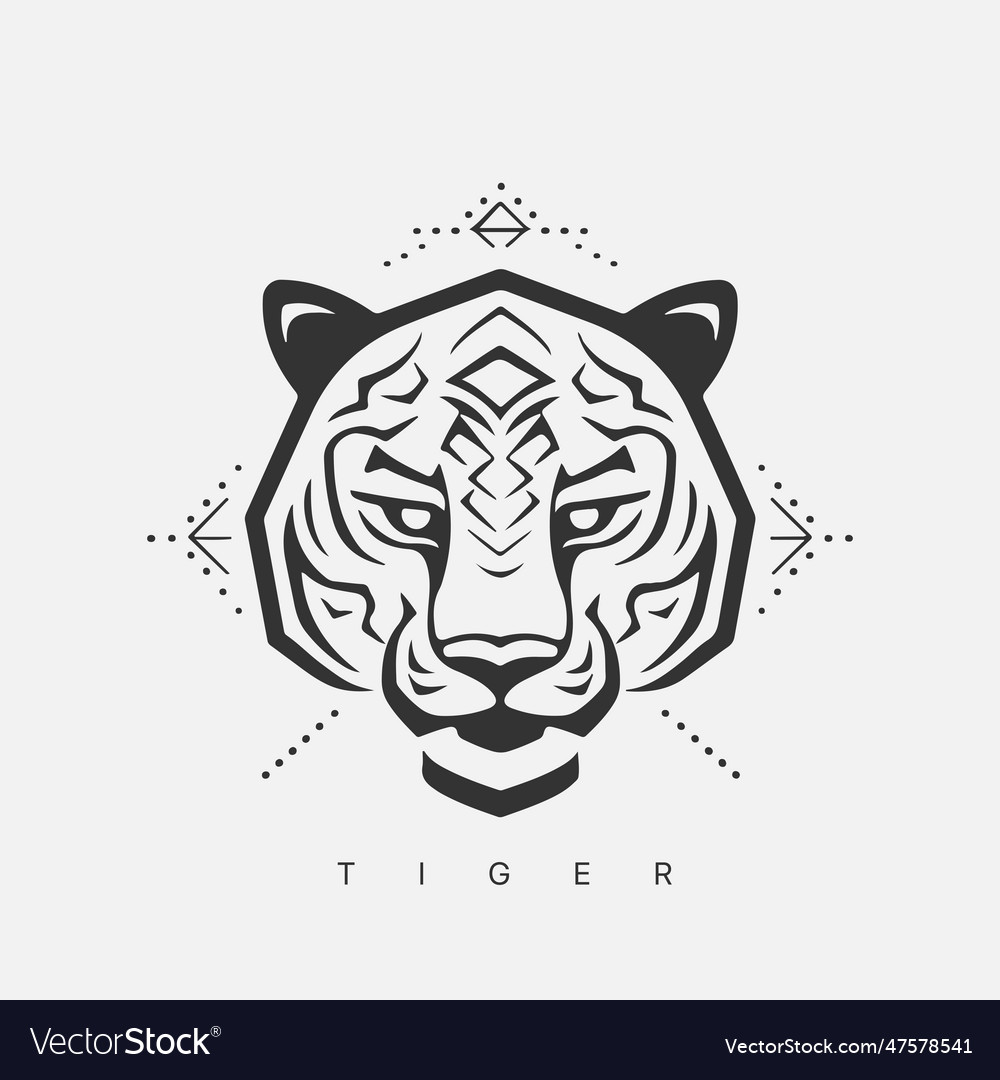 Moderne abstrakte Tiger Logo Vorlage