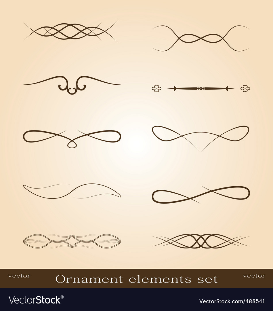 Ornate designs Royalty Free Vector Image - VectorStock