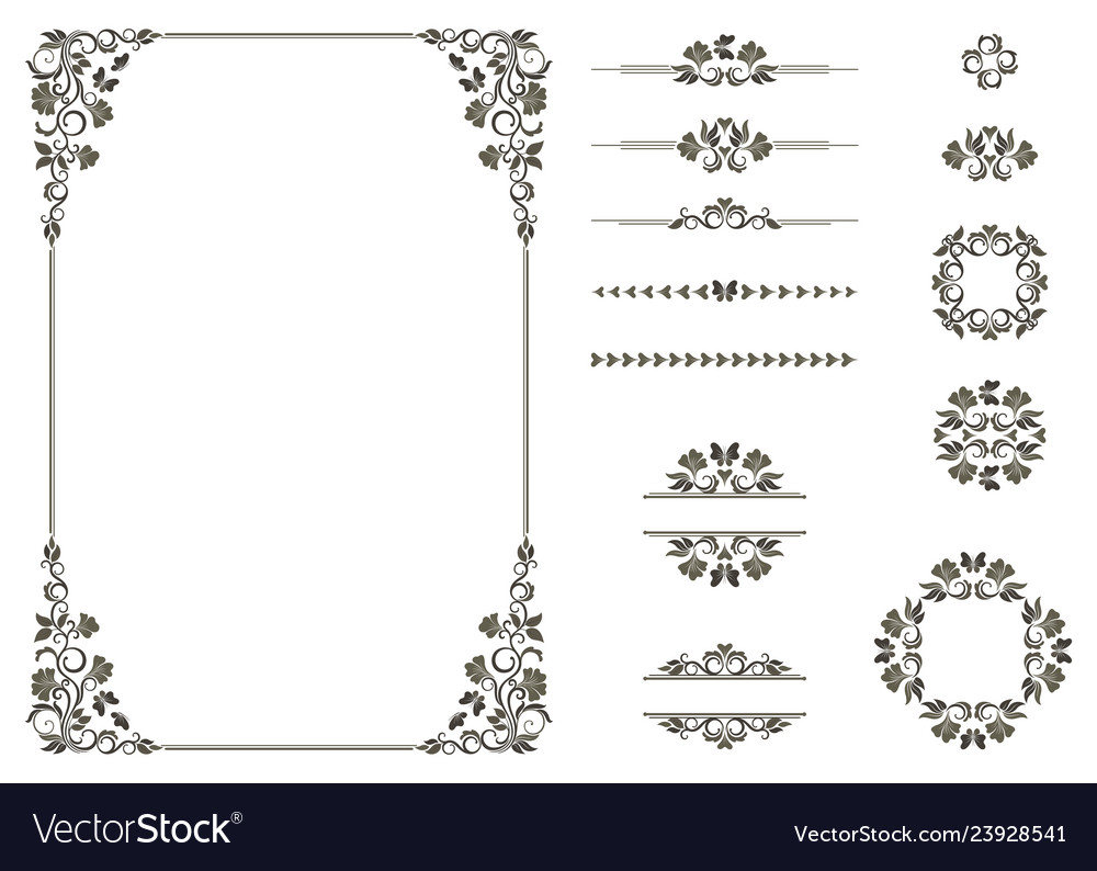 Set graphic elements for design Royalty Free Vector Image