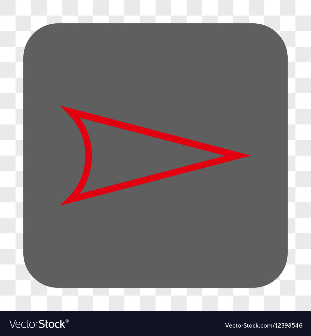 Arrowhead right rounded square button