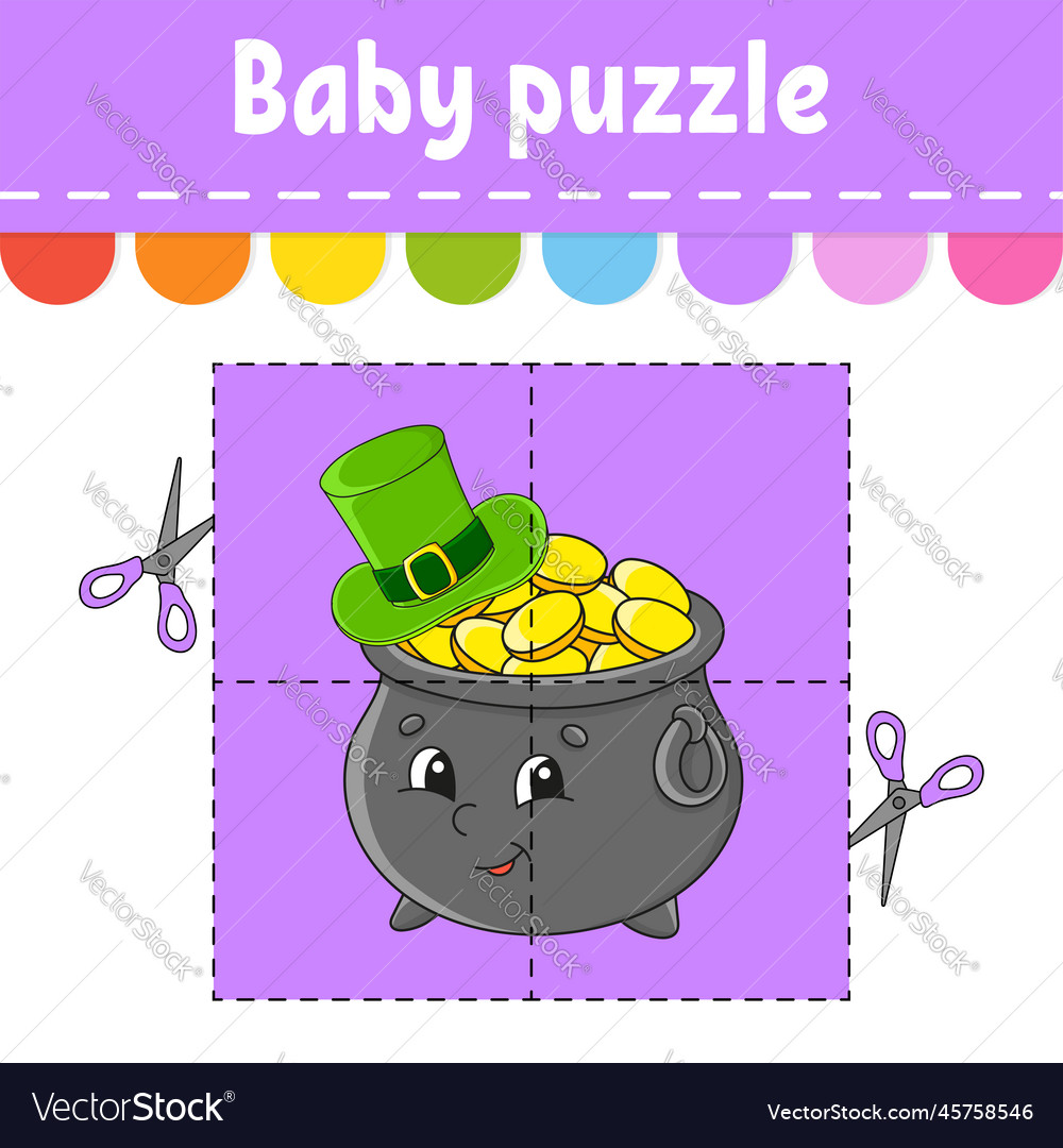 Baby Puzzle einfache Ebene Flash-Karten schneiden und spielen