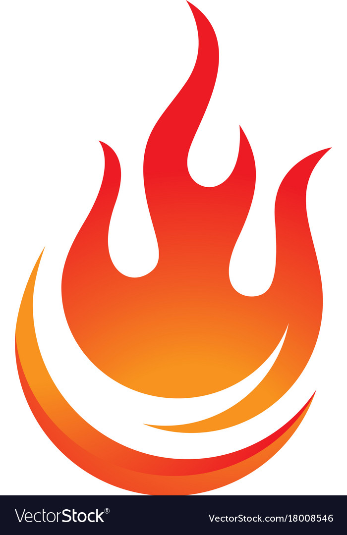 Fire flame logo template