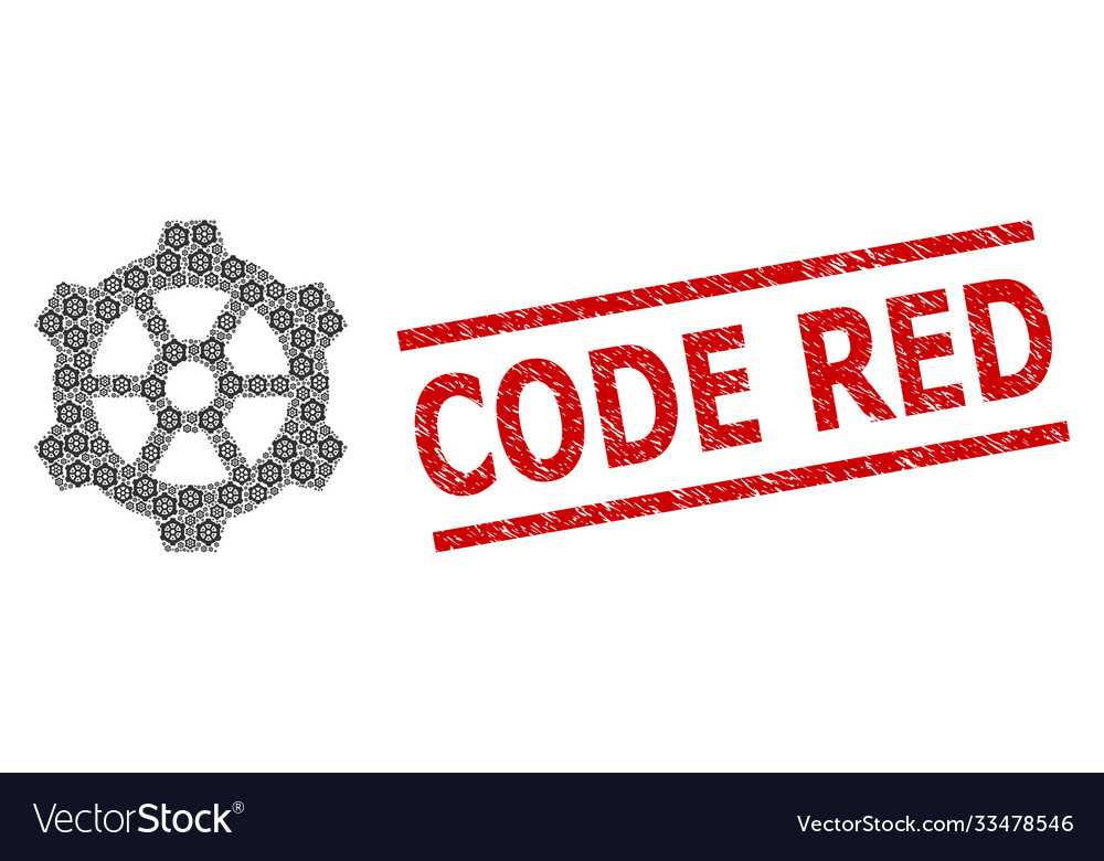 Gear recursion collage items and distress Vector Image Gear recursion collage items and distress