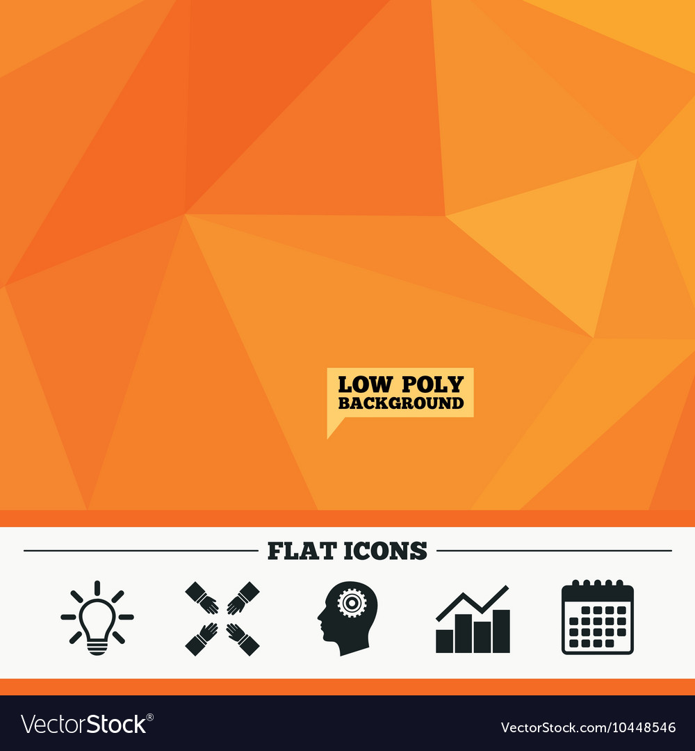 Lamp idea graph chart diagram head with gear