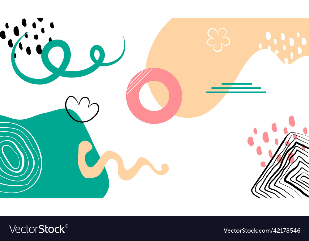 Memphis background minimal abstract design vector image Memphis background minimal abstract design