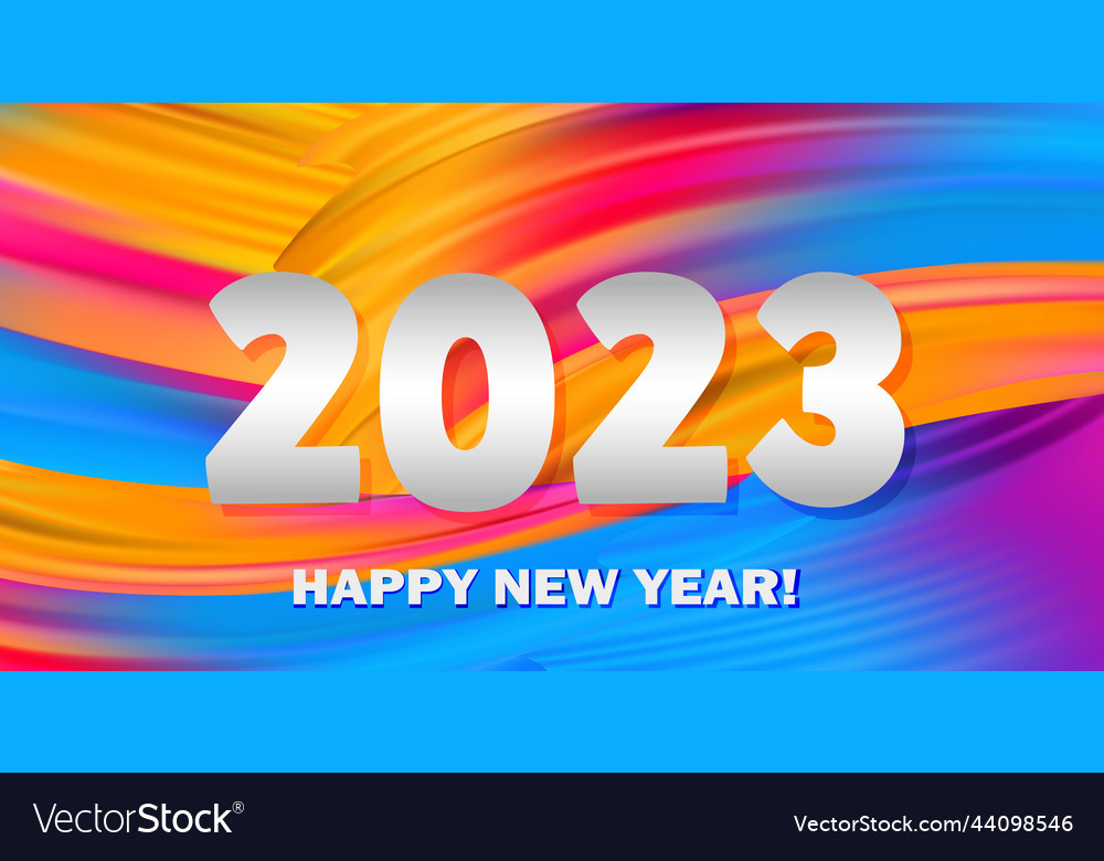 Merry christmas and happy new year 2023 bright