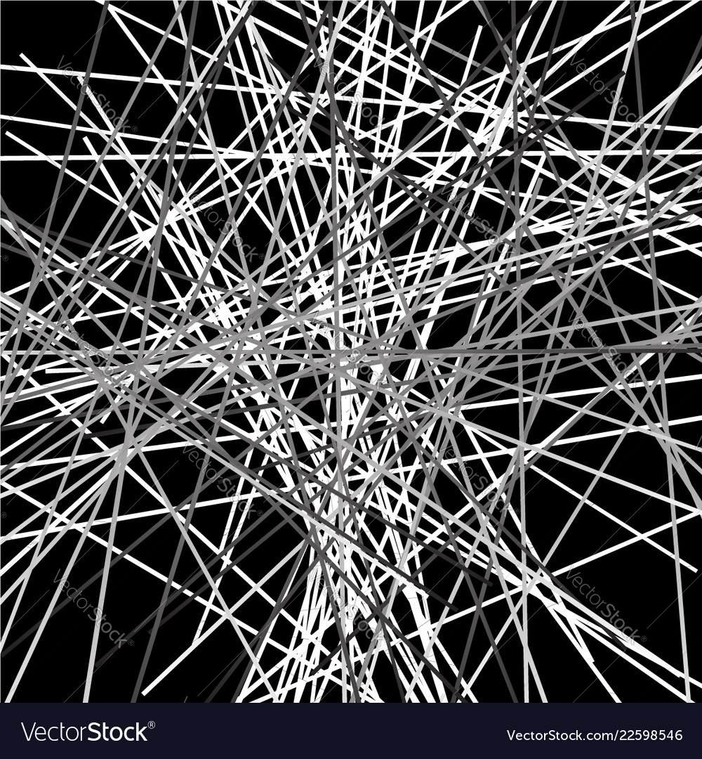 Random scattered irregular lines abstract vector image Random scattered irregular lines abstract