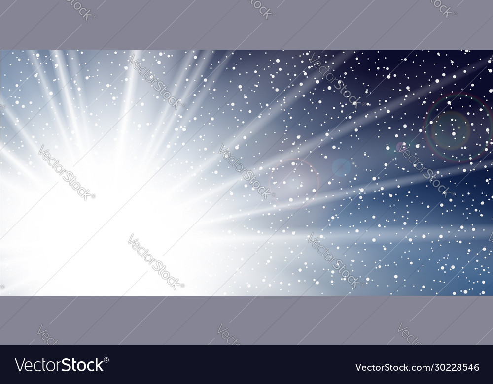 Ray Blue Background Shiny Graphic Abstract Sun Vector Image