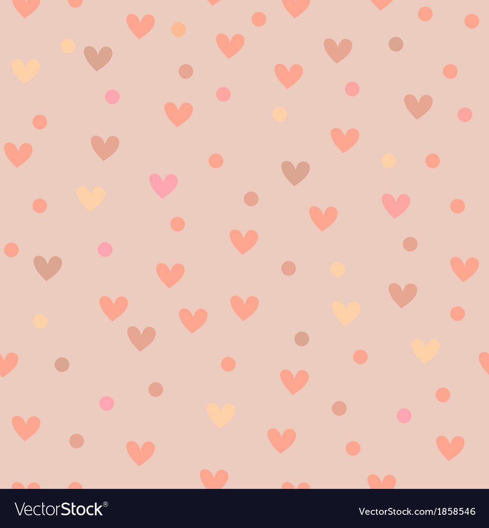 Seamless background pattern with hearts