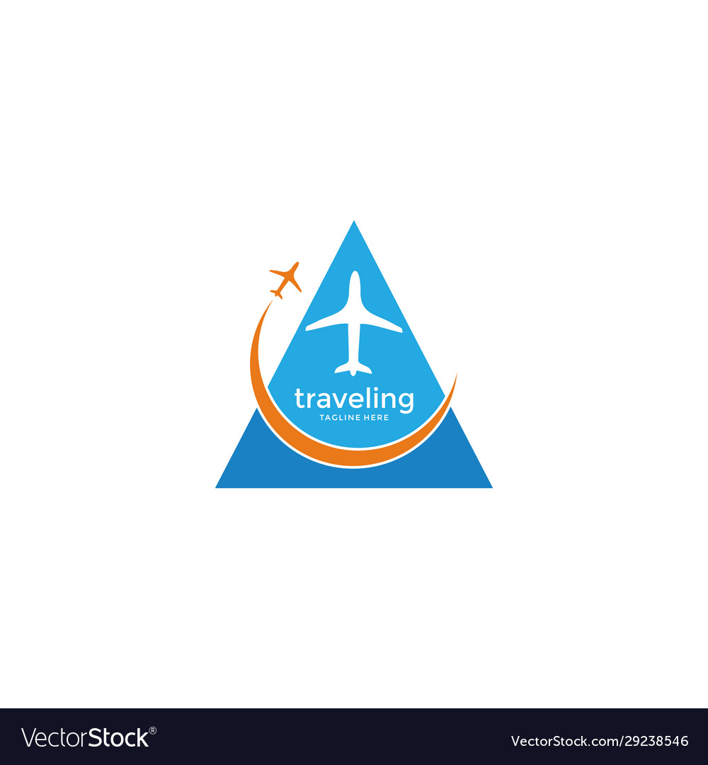 Travel logo agency adventure creative sign vector image Travel logo agency adventure creative sign