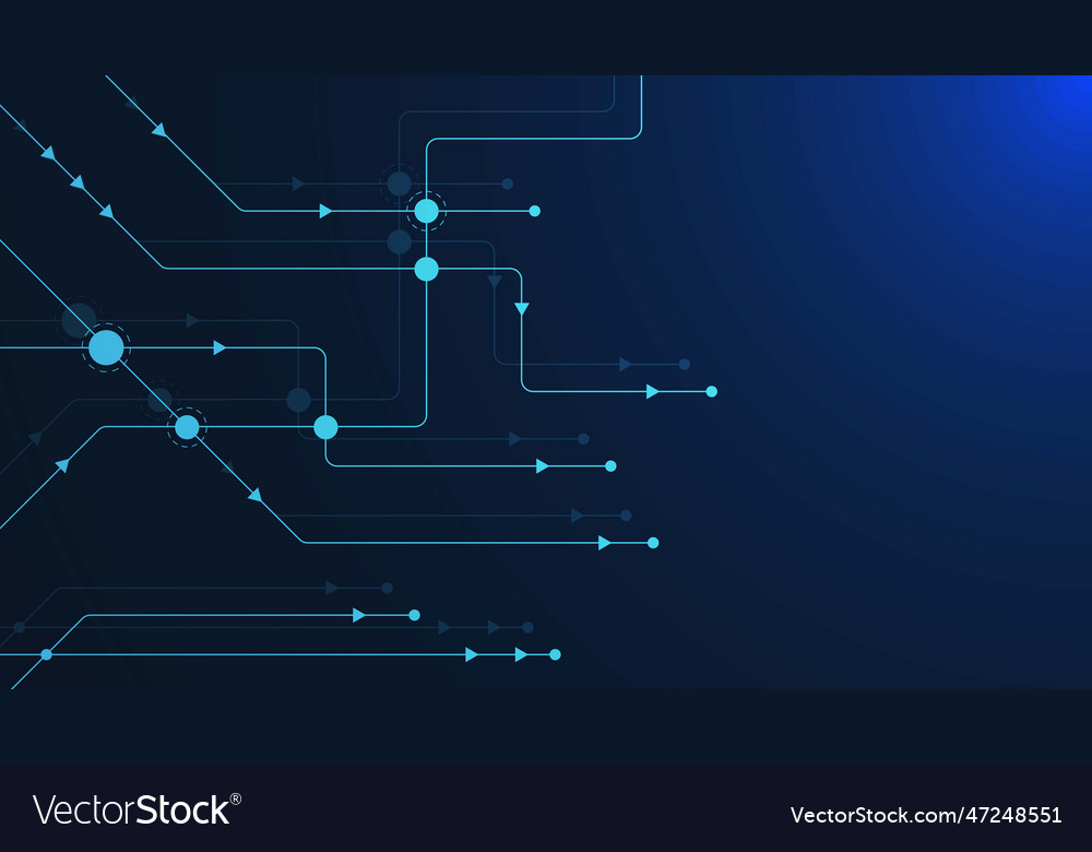 Abstract geometric connected dots and lines vector image Abstract geometric connected dots and lines