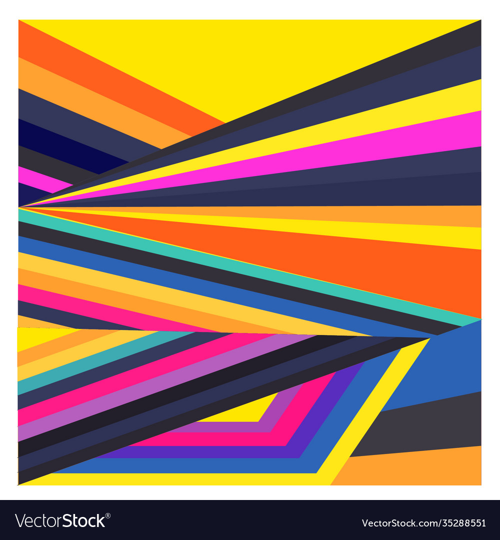Colorful geometric and curve background pattern