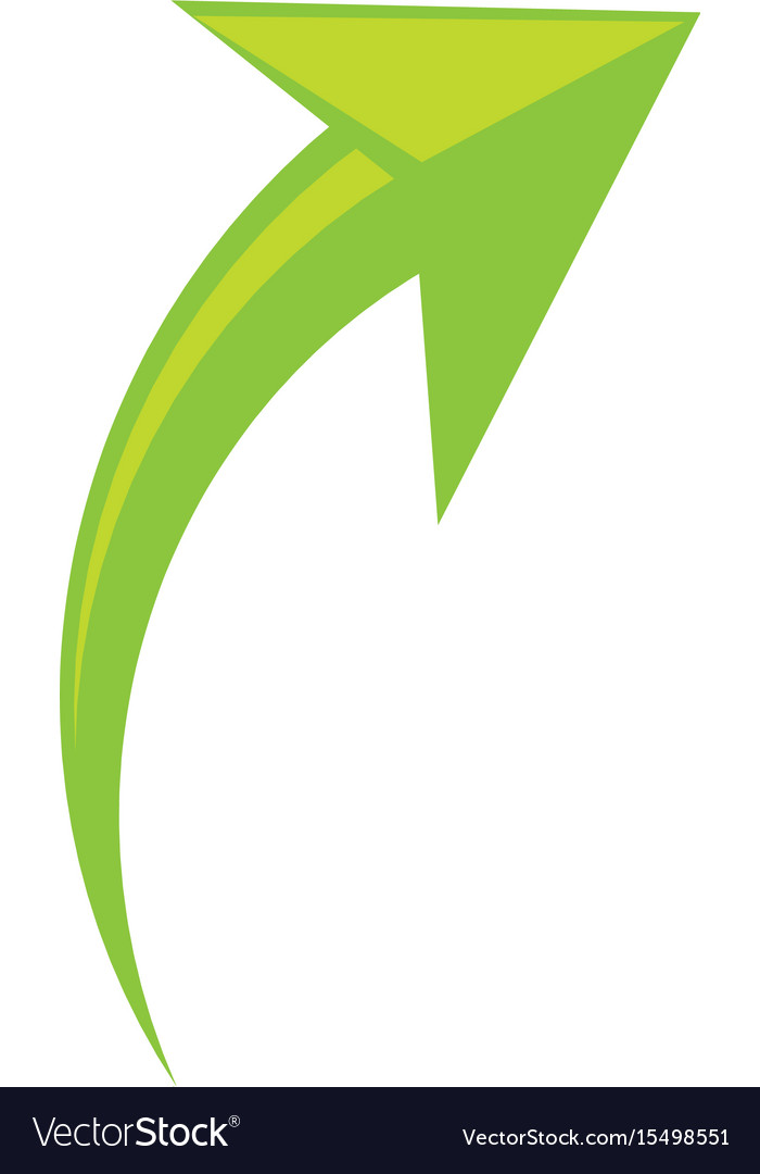 Isolated web arrow