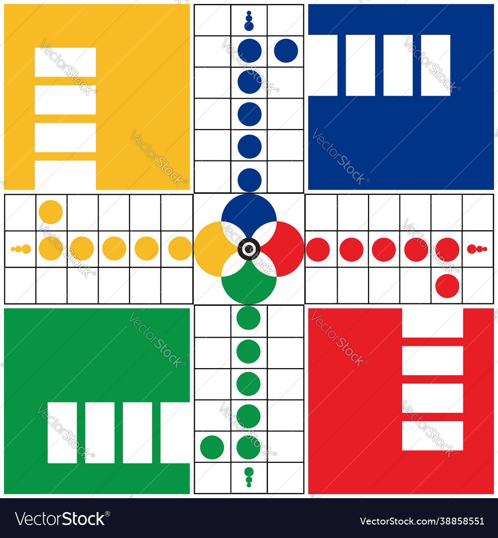 Ludo Game Board Template