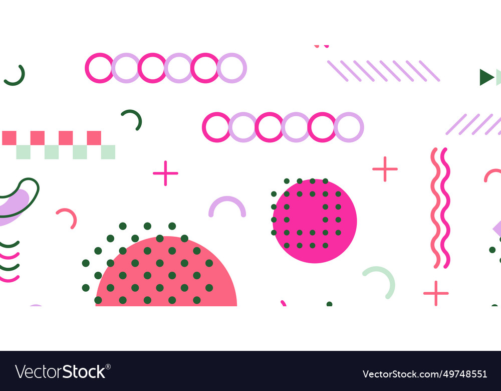 Modern abstract background with memphis elements Vector Image Modern abstract background with memphis elements