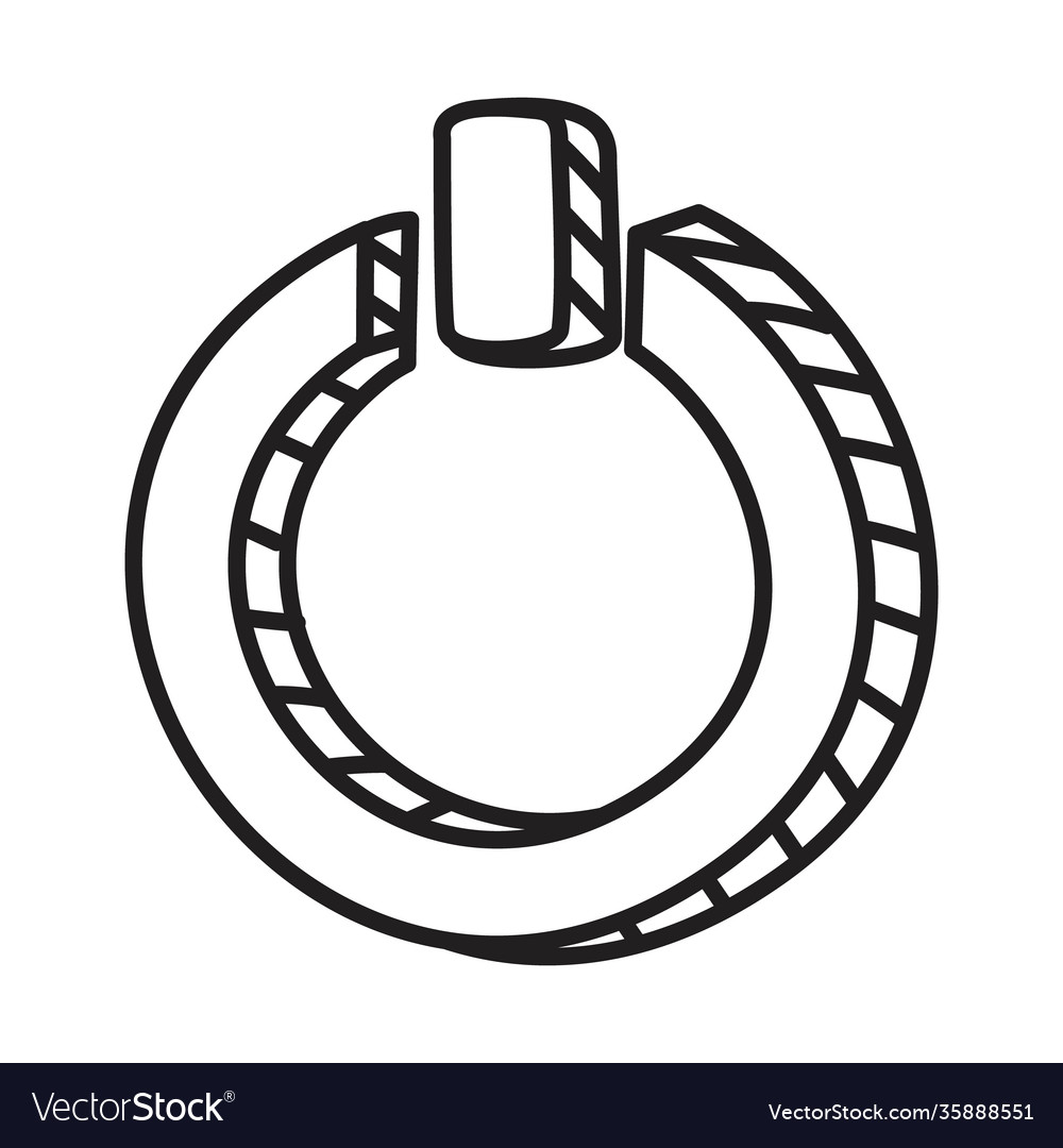 Power button icon line style