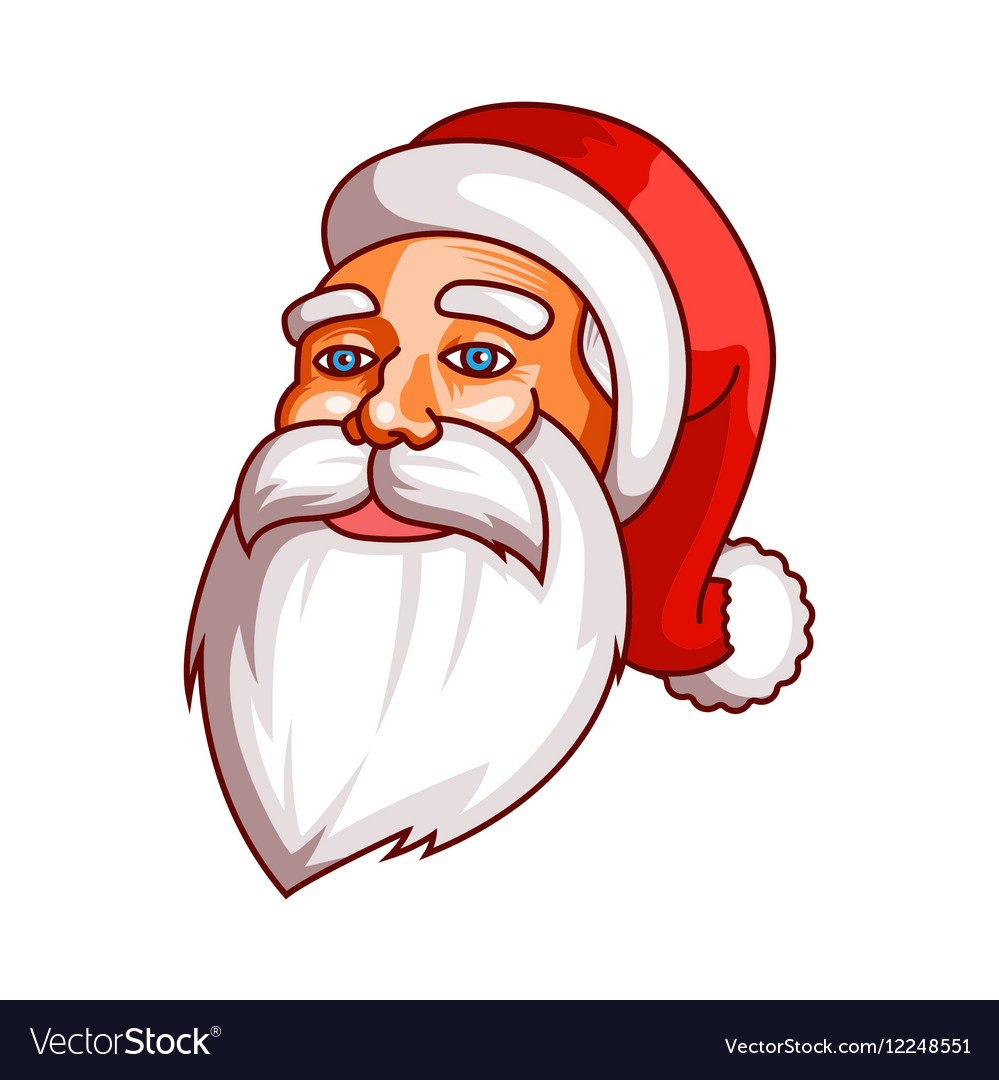 Santa claus emotions part of christmas set calm